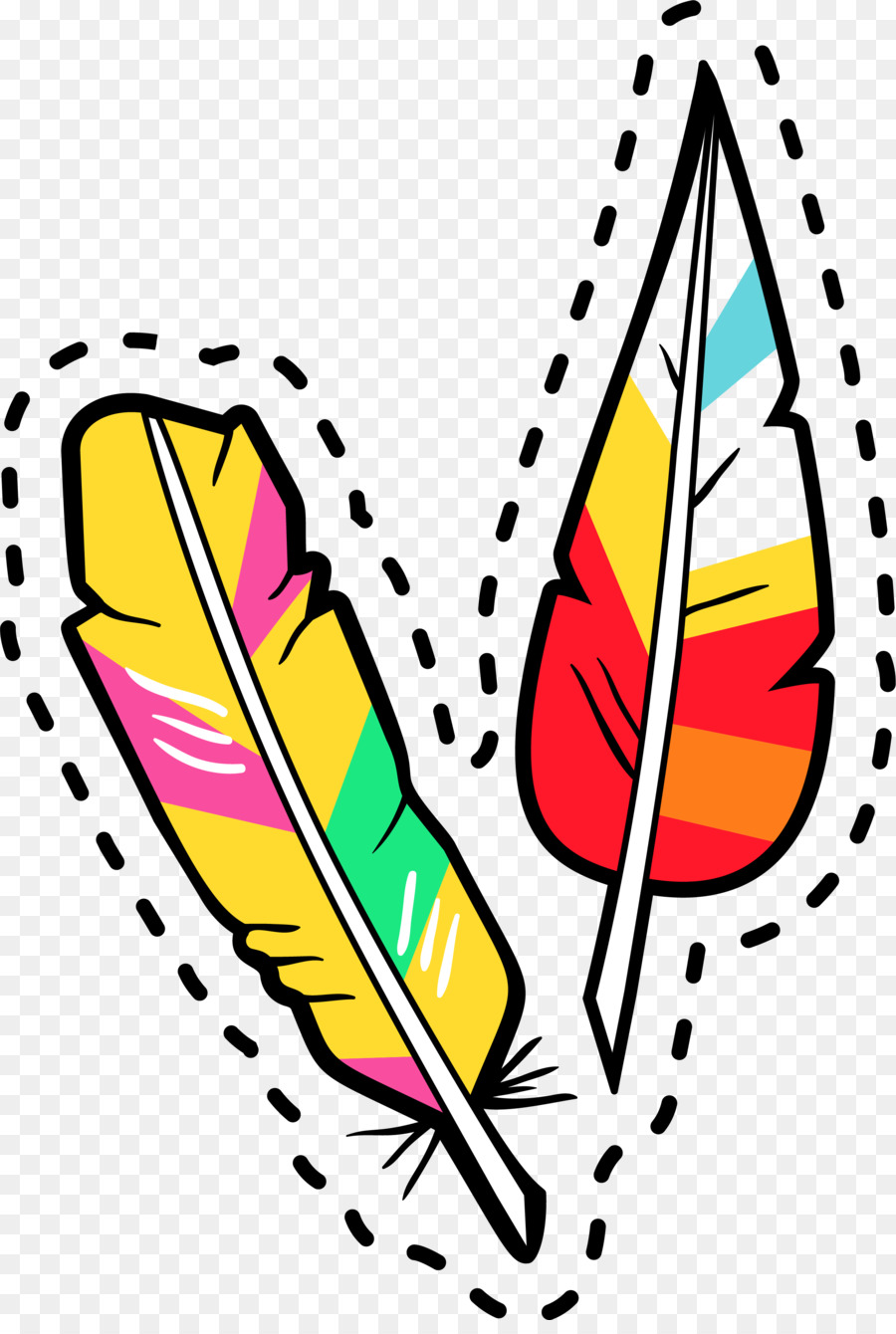 Phim hoạt hình Lông Clip nghệ thuật - Màu sắc feather