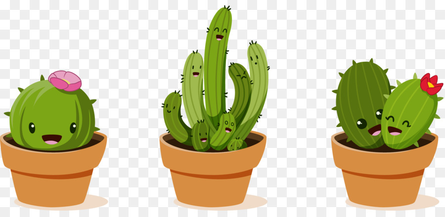 Cactaceae Disegno Clip art - Vettore di cactus in vaso