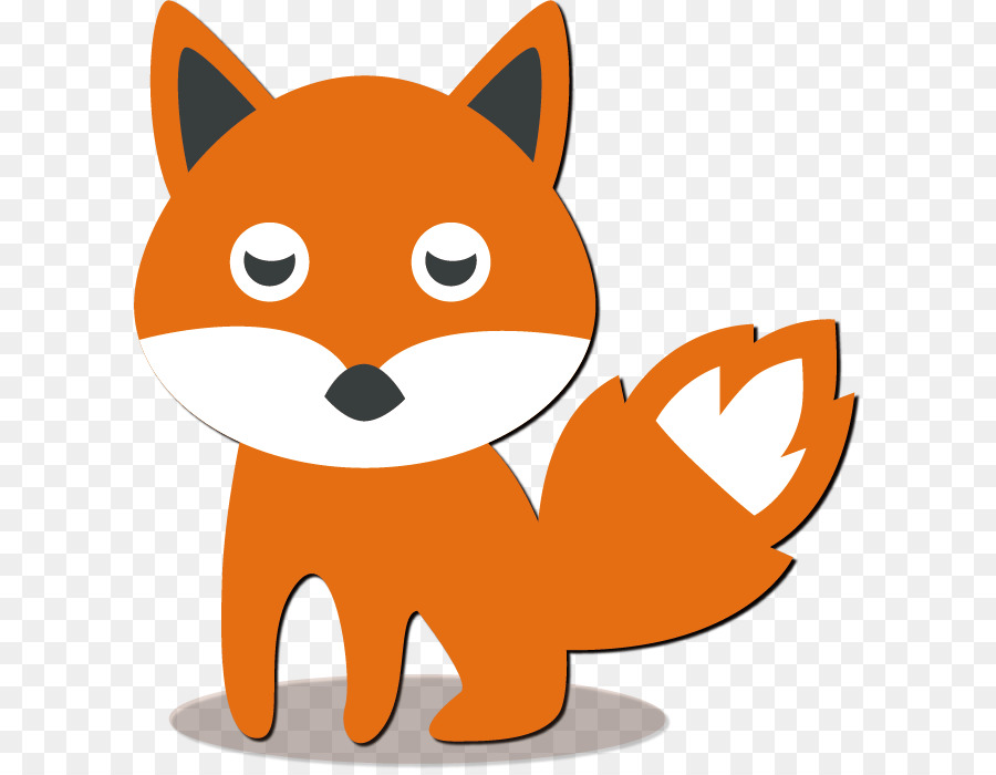 Fox Orange - Véc tơ dán Fox