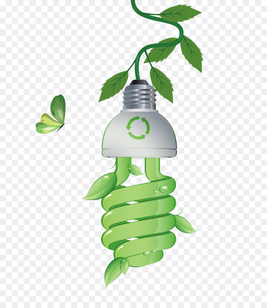 Licht-Leaf-Lampe - Energie-Einsparung und Umweltschutz