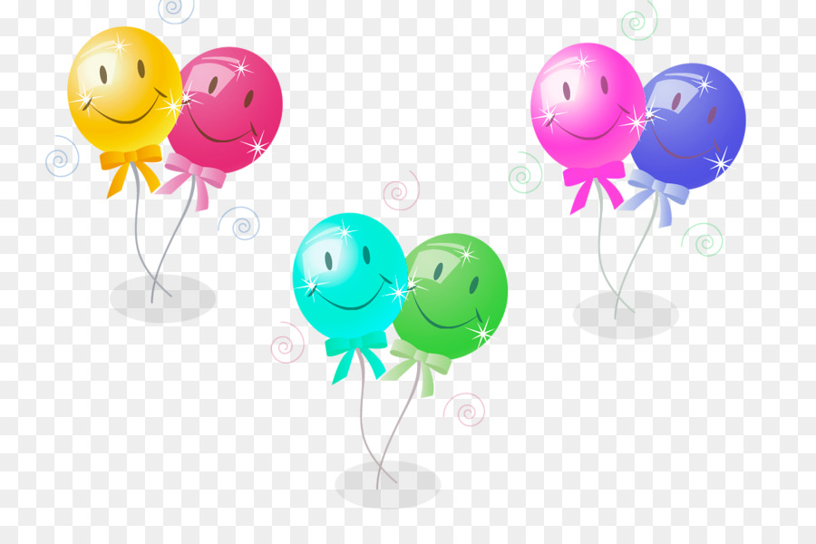 Ballon Geburtstag Clip art - Smiley Ballon Puppe