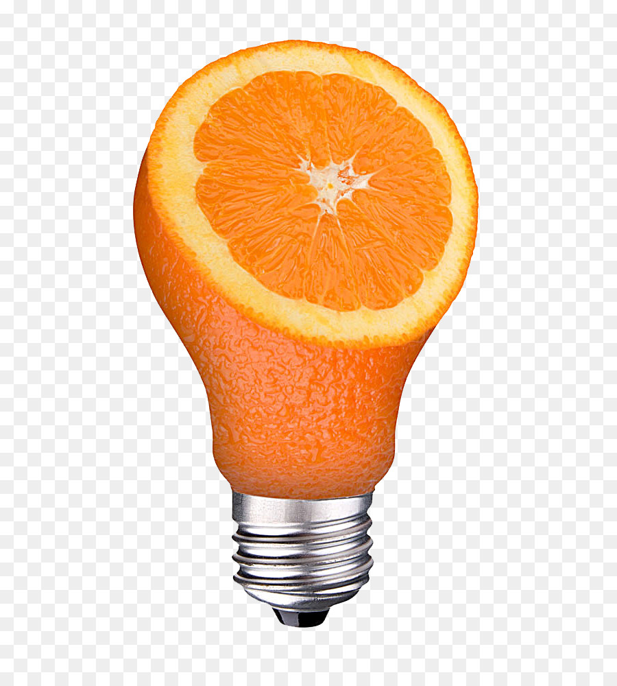 La lampadina della luce di Illuminazione a luce Elettrica - Arancione lampadina