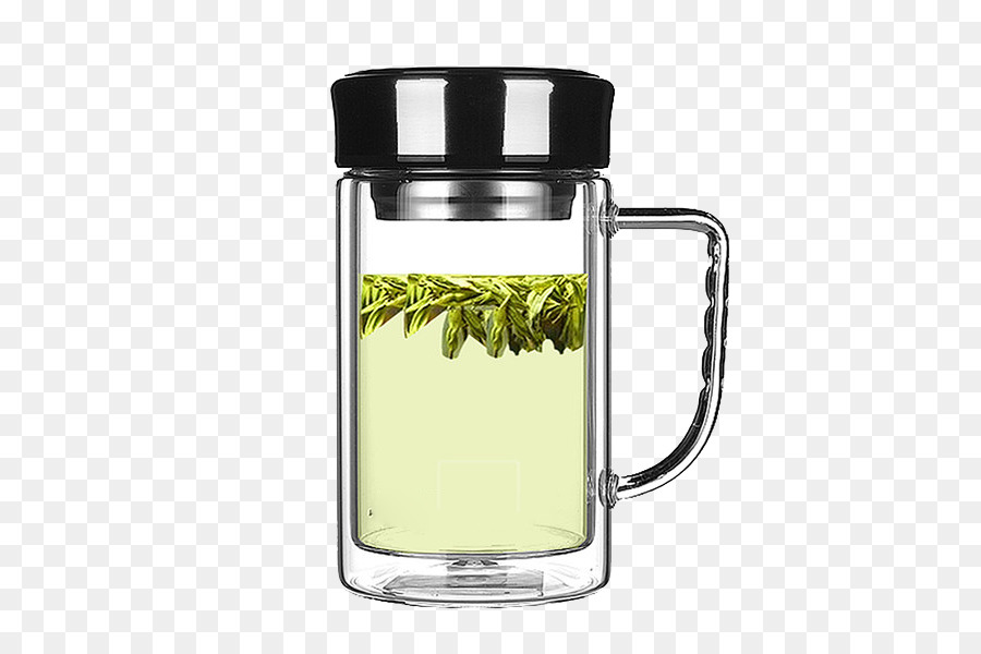 Verde, tè, Tazza di Vetro - Tè verde nel thermos tazza