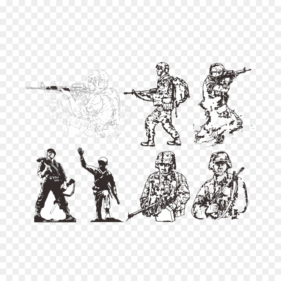 Soldaten Militär Armee Begrüssen - Brave Soldat Vektor-material