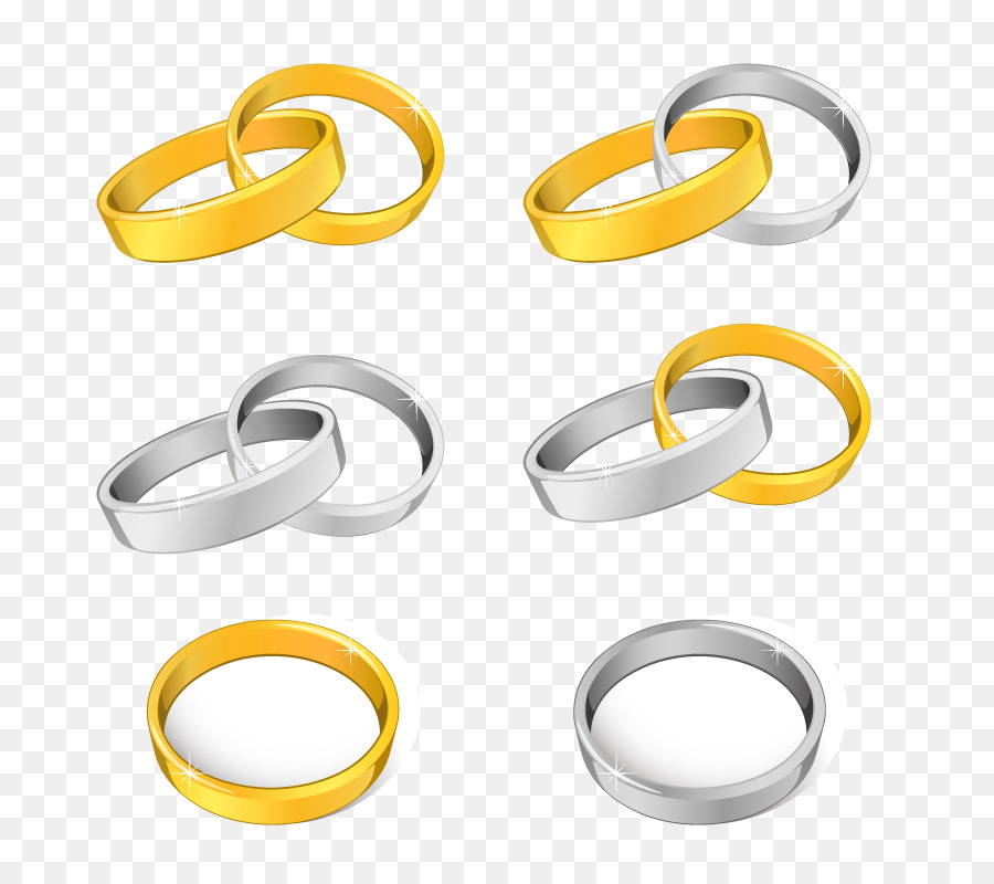 Hochzeit Einladung Hochzeit ring Clip-art - Vektor-Elemente gemalt Ring Ring