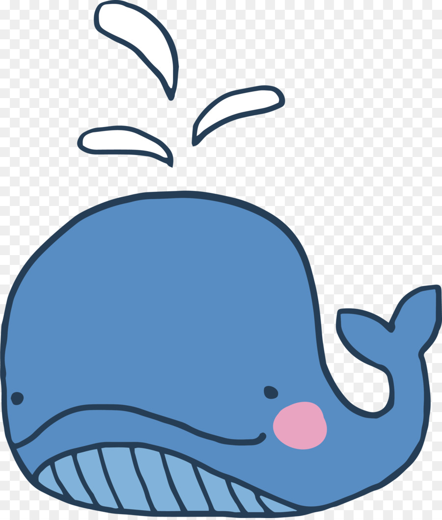 Le balene Delfini balena Blu Adesivo - Balena blu acqua
