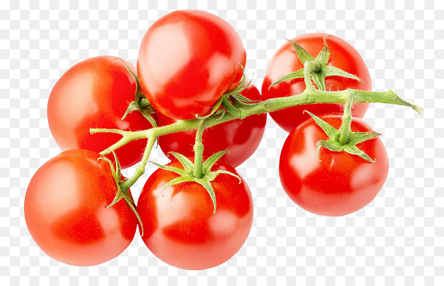 Tomatensaft Kirsch-Tomaten-Gemüse-Obst - Tomaten auf der Rebe