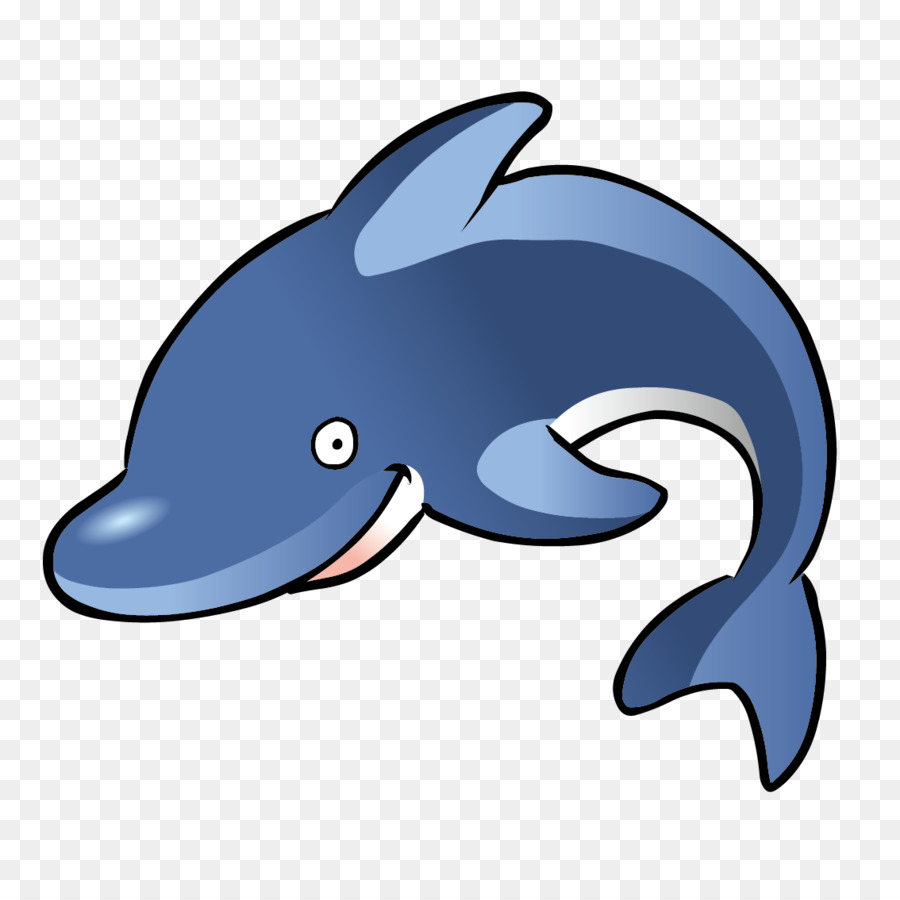 Spinner delfino Free Clip art - Vettore blu balena