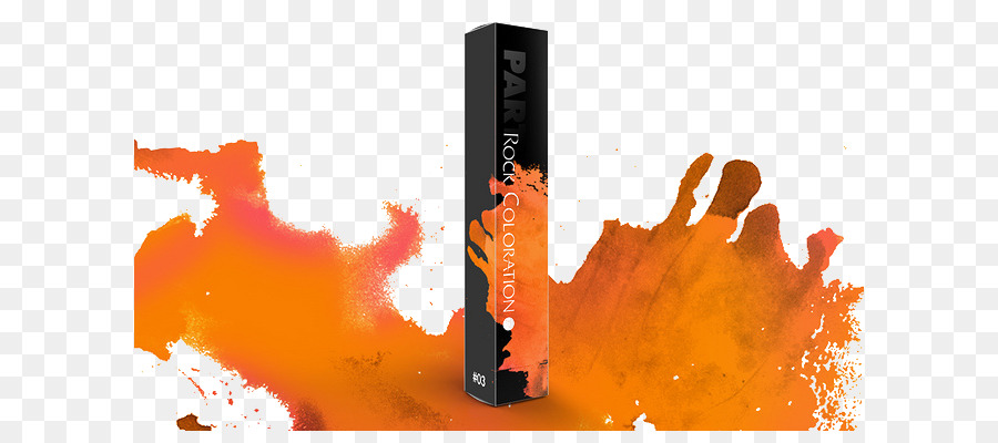 Verpackung und Kennzeichnung von Papier Orange Lipstick - Lippenstift