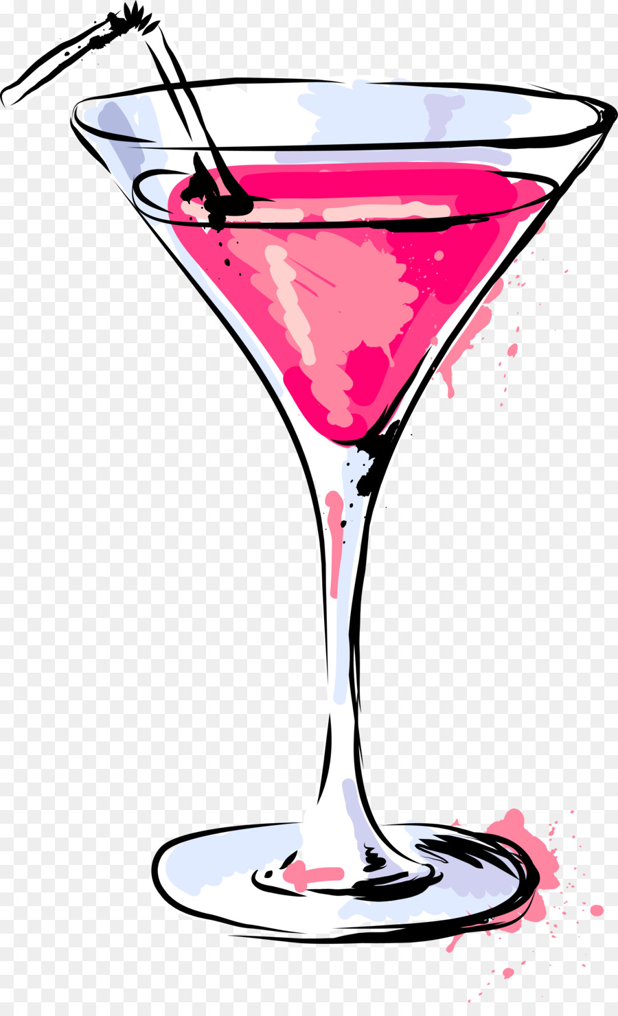 Wine cocktail Bacardi-Martini-cocktail Cosmopolitan - Rot-Frischen Cocktail