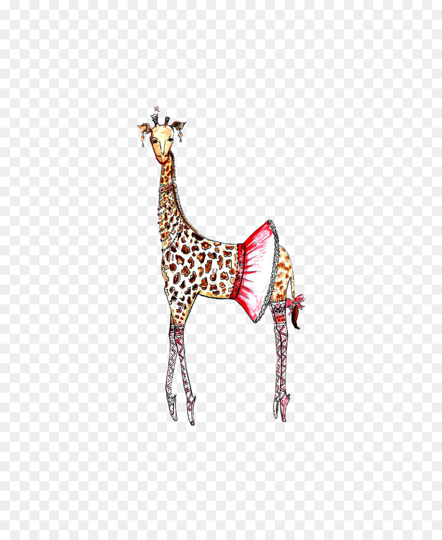 Nord-giraffe Hirsch-Symbol - Schöne niedliche cartoon-Tier giraffe