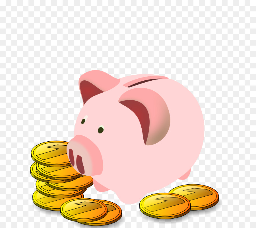 Piggy bank Coin Clip-art - Finanzen Cartoon Cliparts