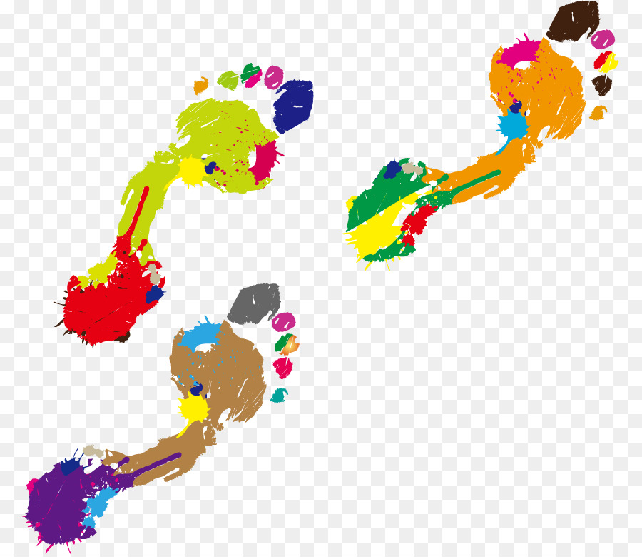 Impronta Di Colore Della Vernice - Multicolore impronte vettore materiale