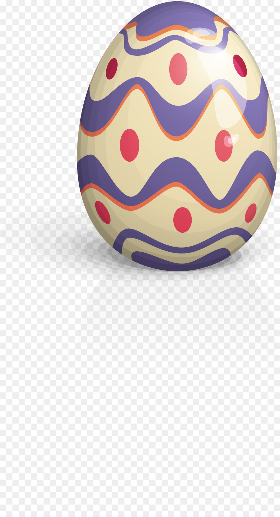 Il rosso dell'uovo di Pasqua Icona - pasqua vettoriale