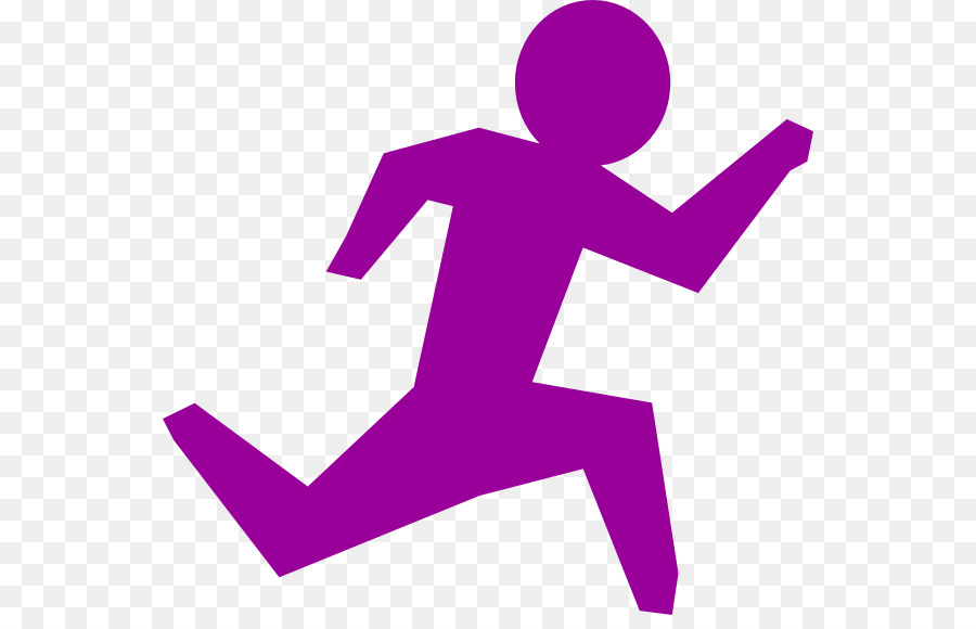 Laufende Person clipart - Purple People Cliparts
