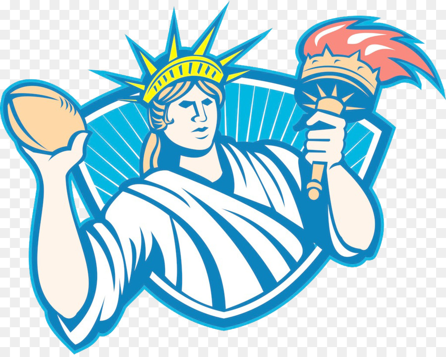 Statue of Liberty American football Lizenzfreie Illustrationen - Freiheitsstatue