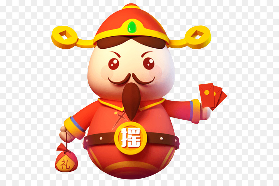 Caishen Cartoon-Chinese New Year - Gott des Reichtums