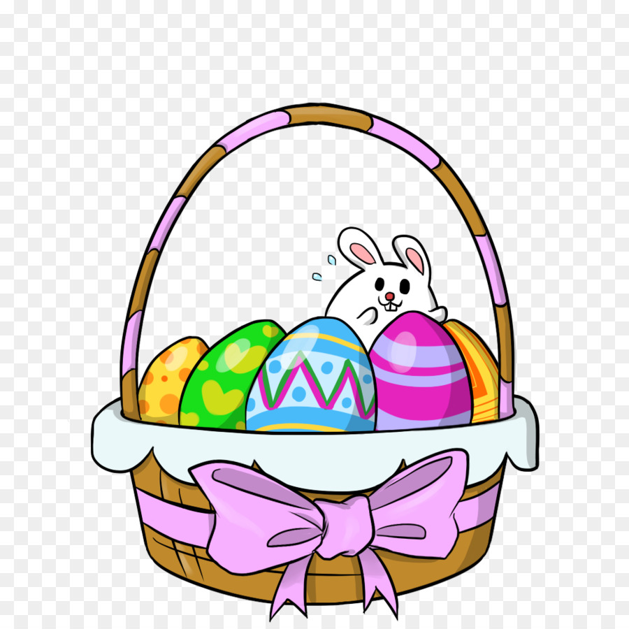 Easter Bunny Phục giỏ Clip nghệ thuật - dễ thương, lễ phục sinh.