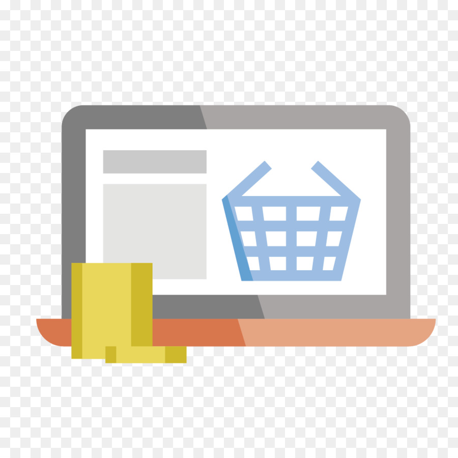 Web-Entwicklung E-commerce-Online-shopping-Scalable Vector Graphics-Symbol - Abgeflacht laptop