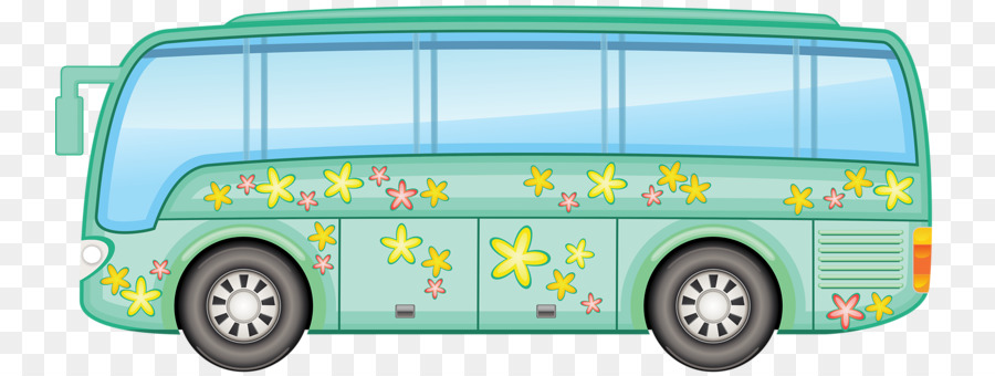Autobus di trasporto Pubblico, Illustrazione - Il Bus Verde