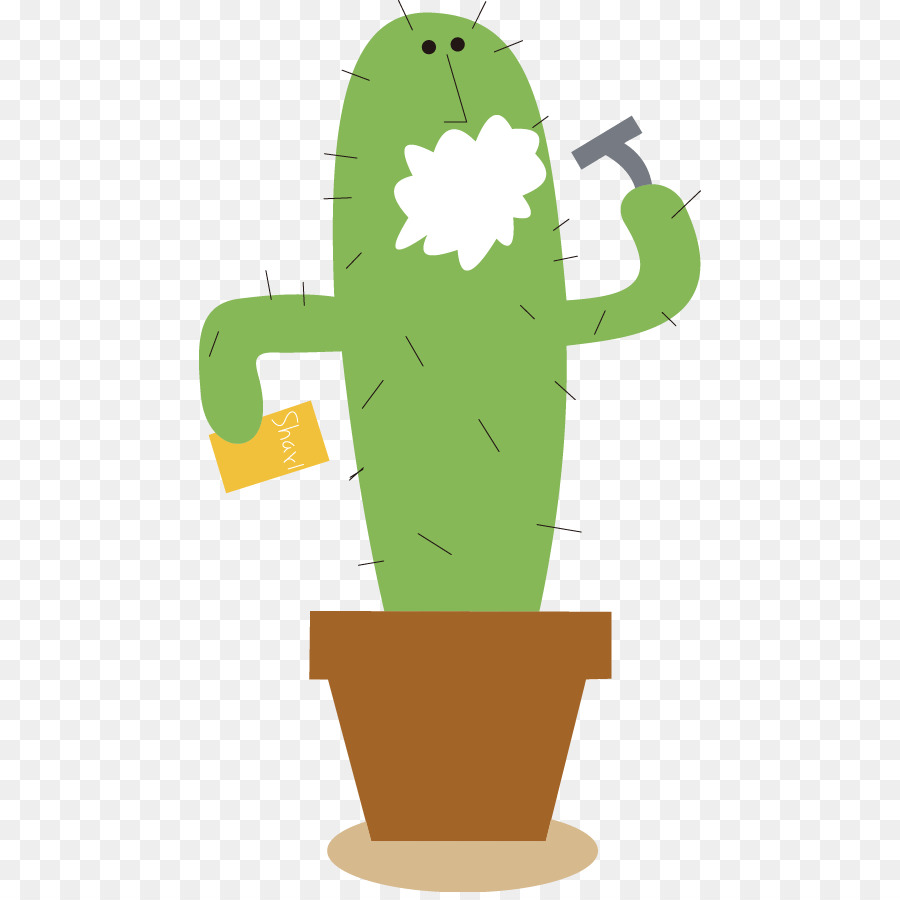 cartoon illustrazione - Cactus simpatico cartone animato