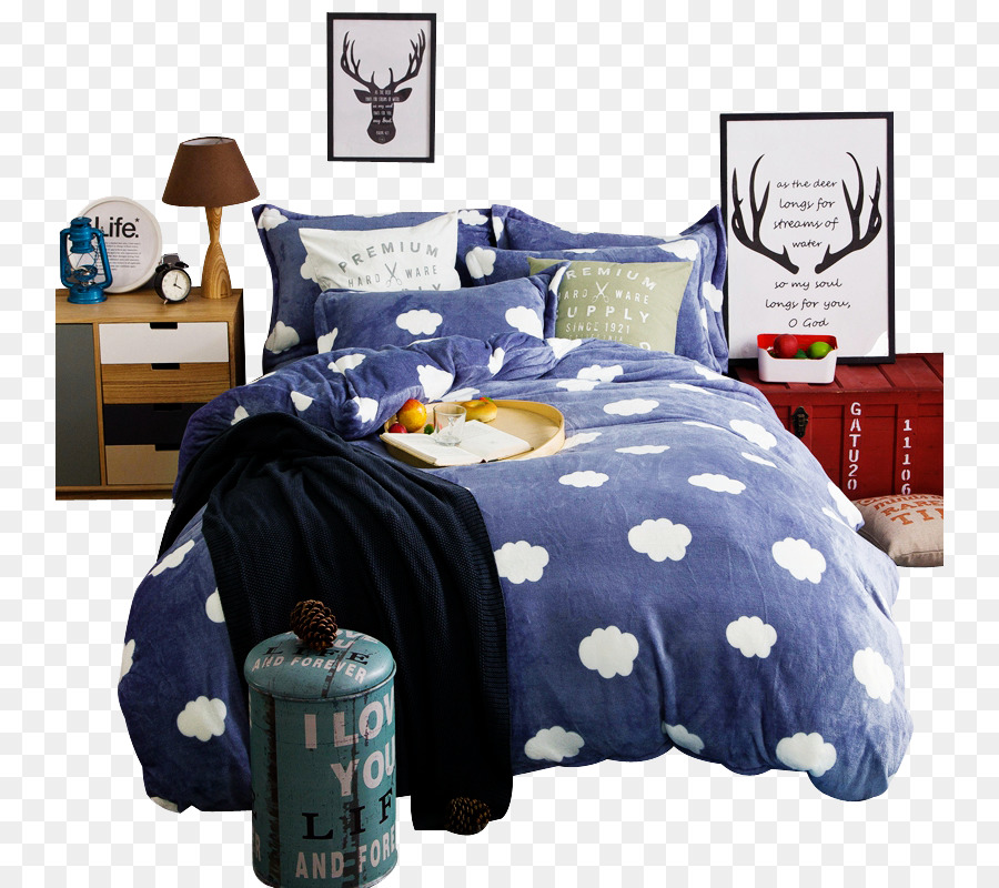 Flannel Giường tấm Chăn Chống điện thoại Polyester - giường lót