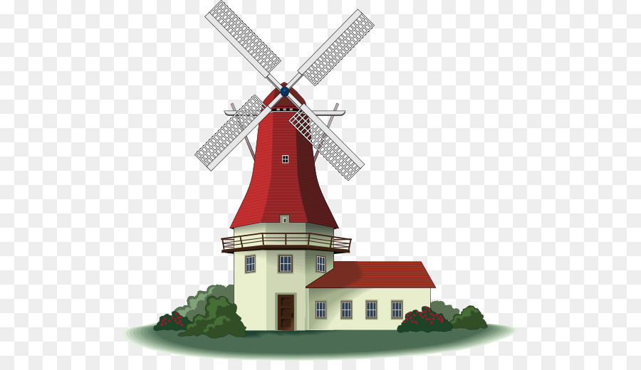 Windmill-Kostenloses content-clipart - Rote Windmühle Cliparts