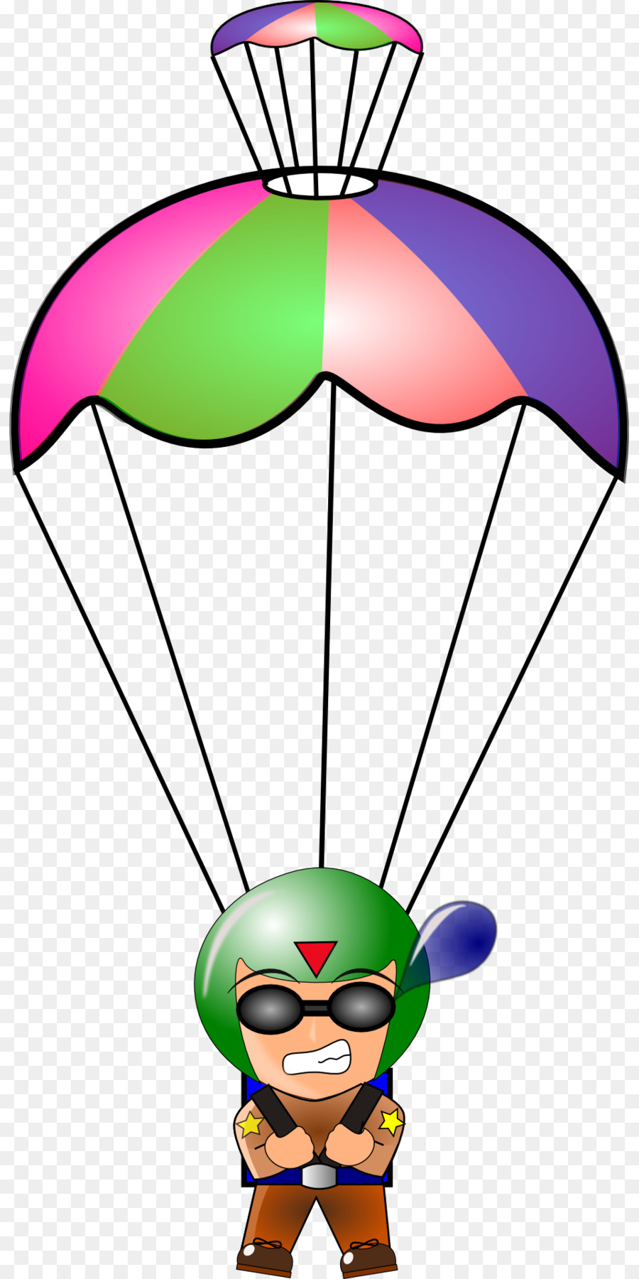 Paracadute Paracadutismo Clip art - Colorato paracadute
