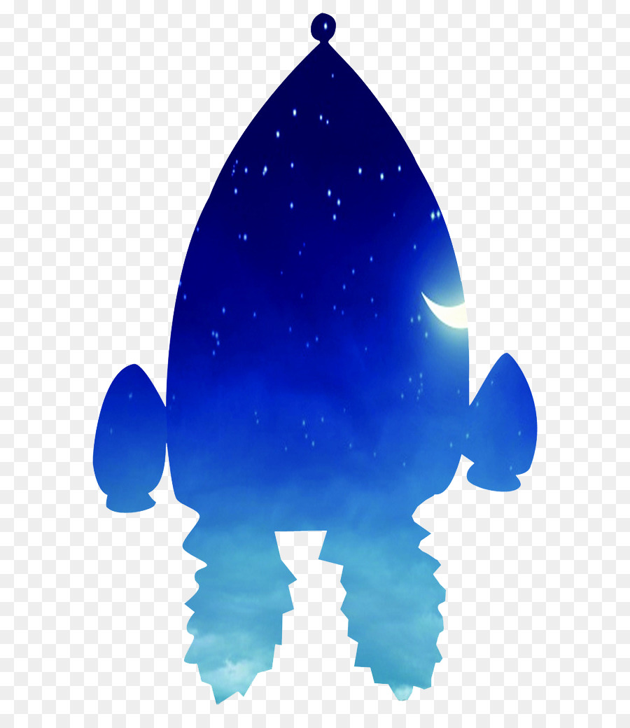 Rocket-Symbol - Blaue Rakete