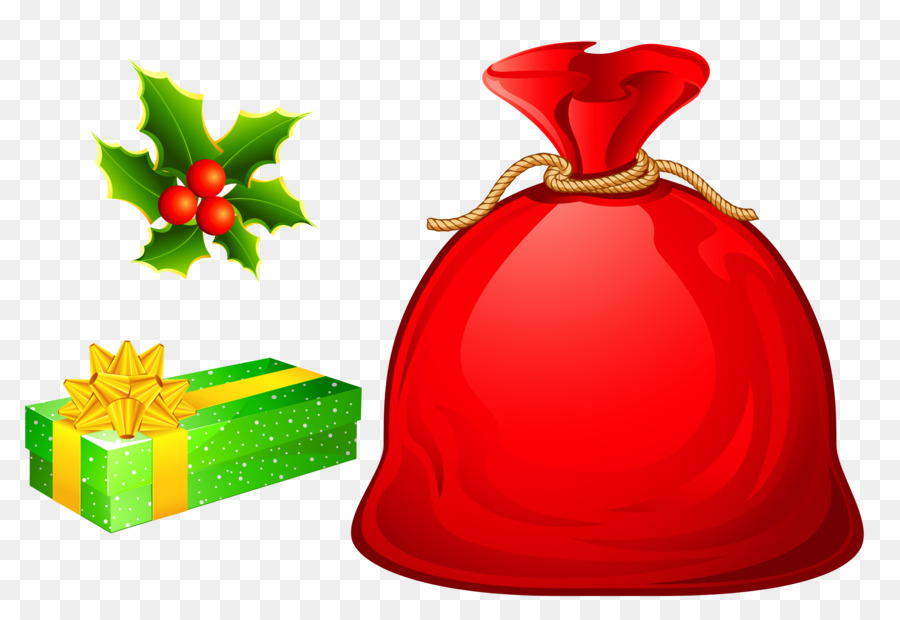 Santa, Claus, Tasche, Weihnachten, Clip-art - Weihnachten Cliparts Taschen