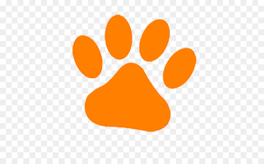Cane Cucciolo di Gatto rifugio per Animali in Pet adozione - Arancione dipinta a mano impronte di gatto