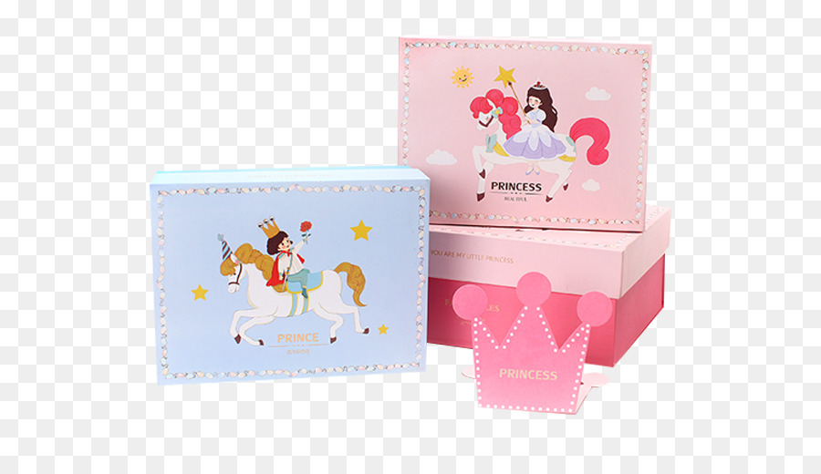 Regalo Scatola di Imballaggio e di etichettatura sacchetto di Carta Tmall - Cartone animato la principessa, il principe scatola di imballaggio