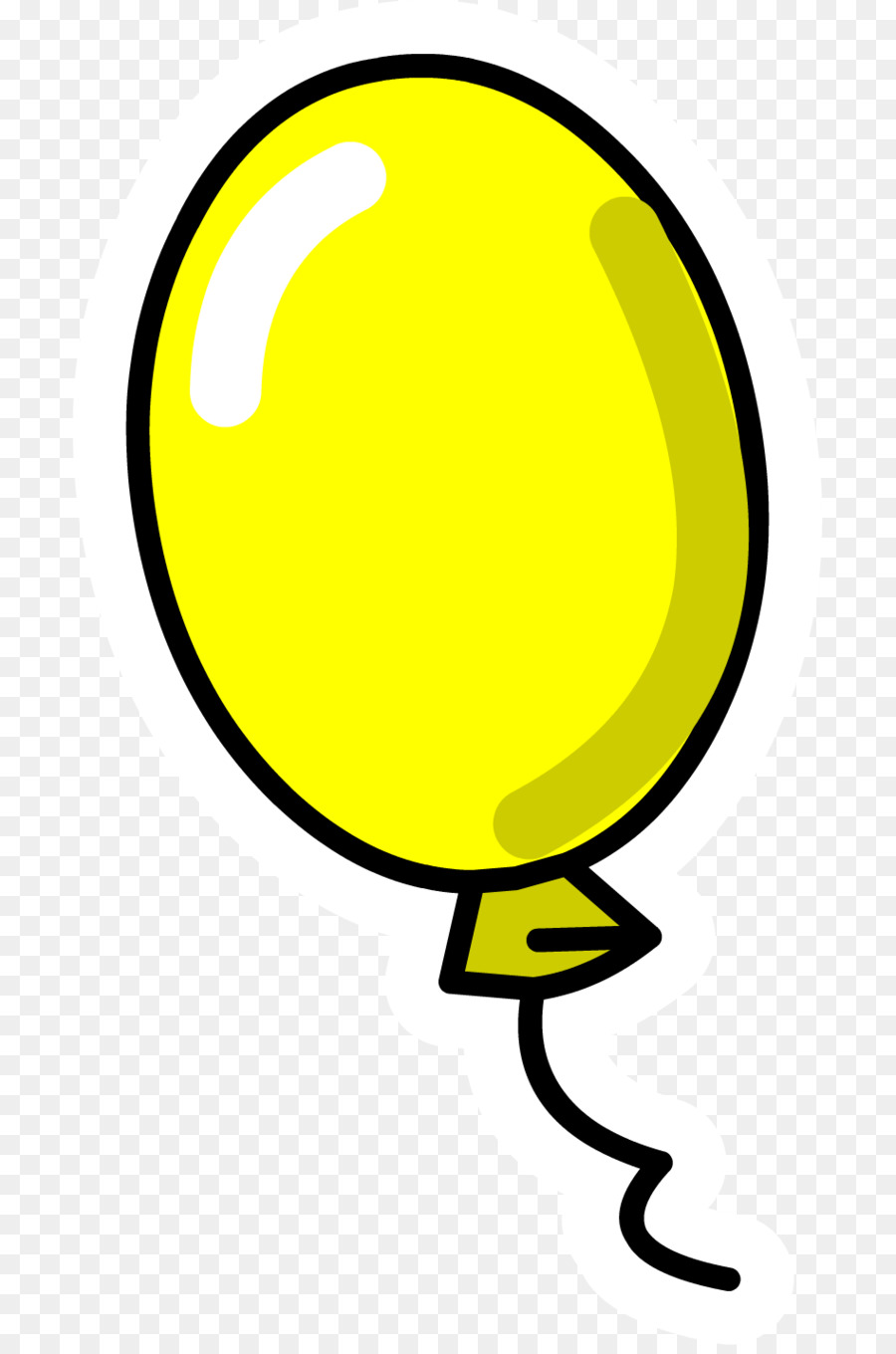 Club Penguin Giallo Clip art - il palloncino giallo clipart