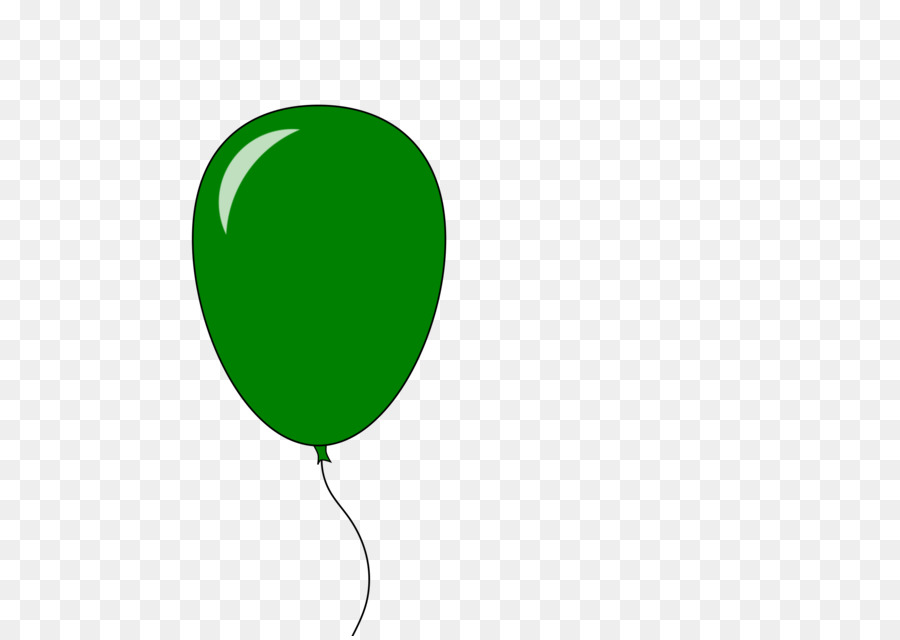 Grüne Tapete - Gelber Ballon Cliparts
