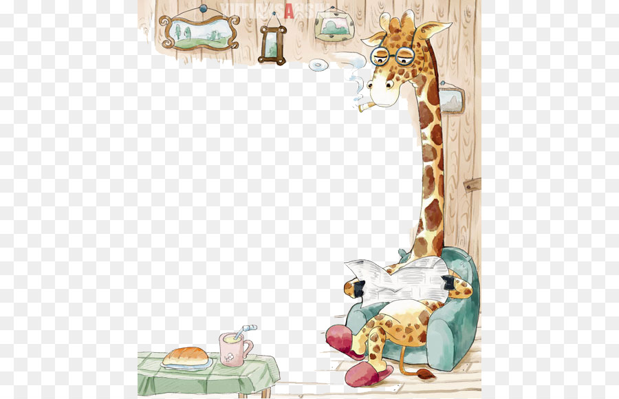 Giraffa Cartoon Illustrazione - Signor Giraffa