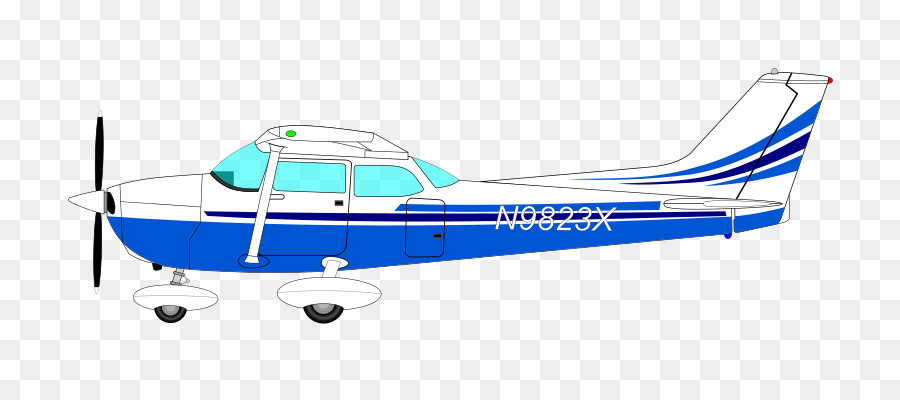Máy bay Cessna 172 Cessna 150 Cessna 177 Hồng y Clip nghệ thuật - màu xanh, cánh quạt.
