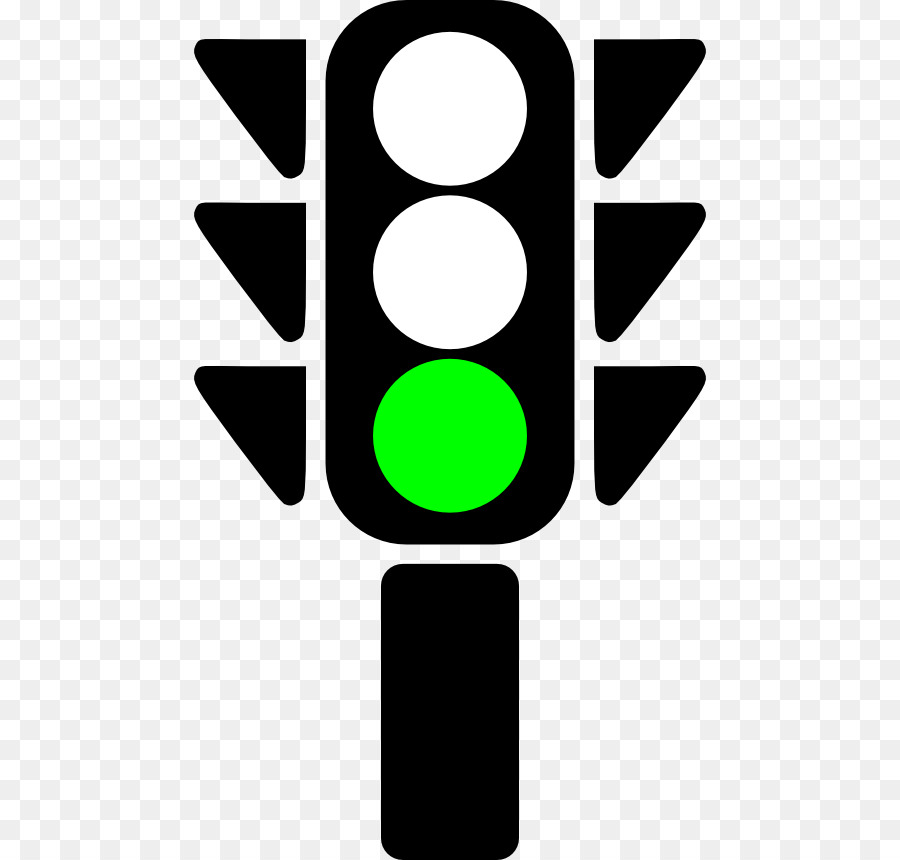 Luce verde del semaforo Clip art - traffico clipart