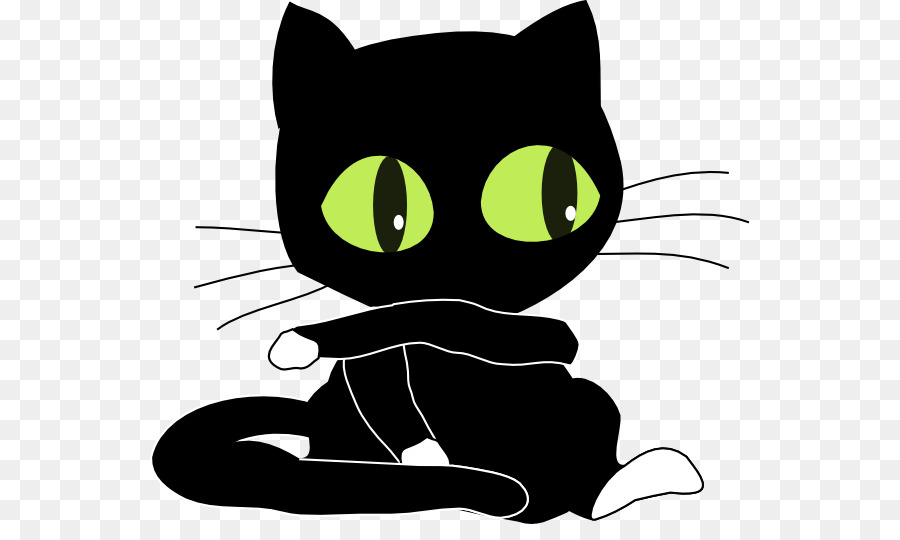 Felix die Katze Kitten Schwarz Katze clipart - Cute Halloween Cat