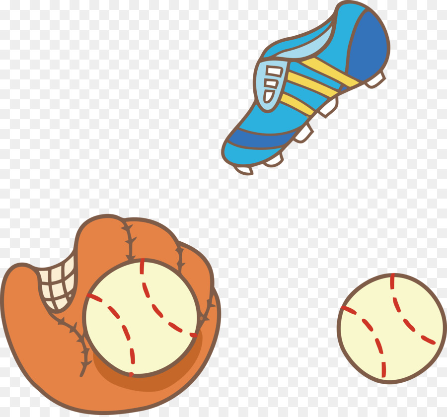 Baseball, guanto, guanto da Baseball - Illustrazione vettoriale guanto da baseball