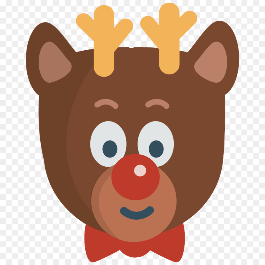 Rudolph Reindeer Santa Claus Clip art - Transparente Rentiere Cliparts