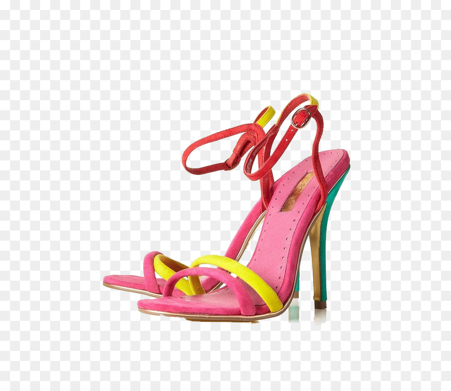 Sandalo Scarpe Topshop col tacco Alto calzature tacchi a Spillo - Rosso, giallo, blu sandali