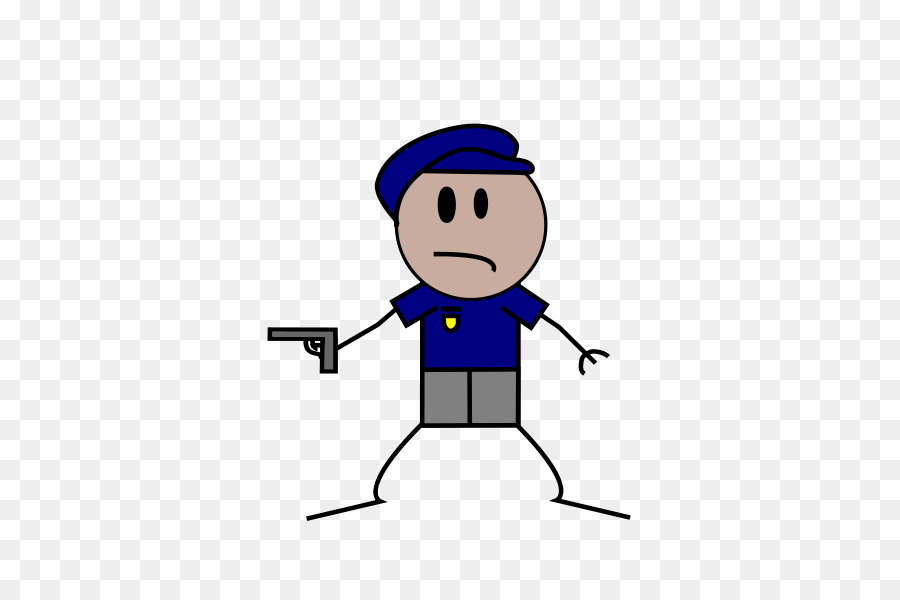 Figura stilizzata di un funzionario di Polizia Clip art - uomo di polizia clipart