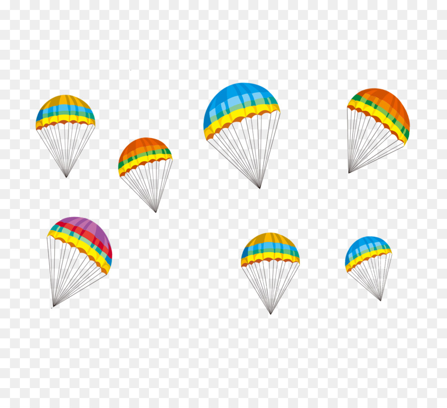 cartoon paracadute - Colore cartoon paracadute