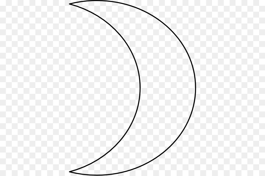 Weiß Kreis-Winkel-Muster - Mond Mond Cliparts