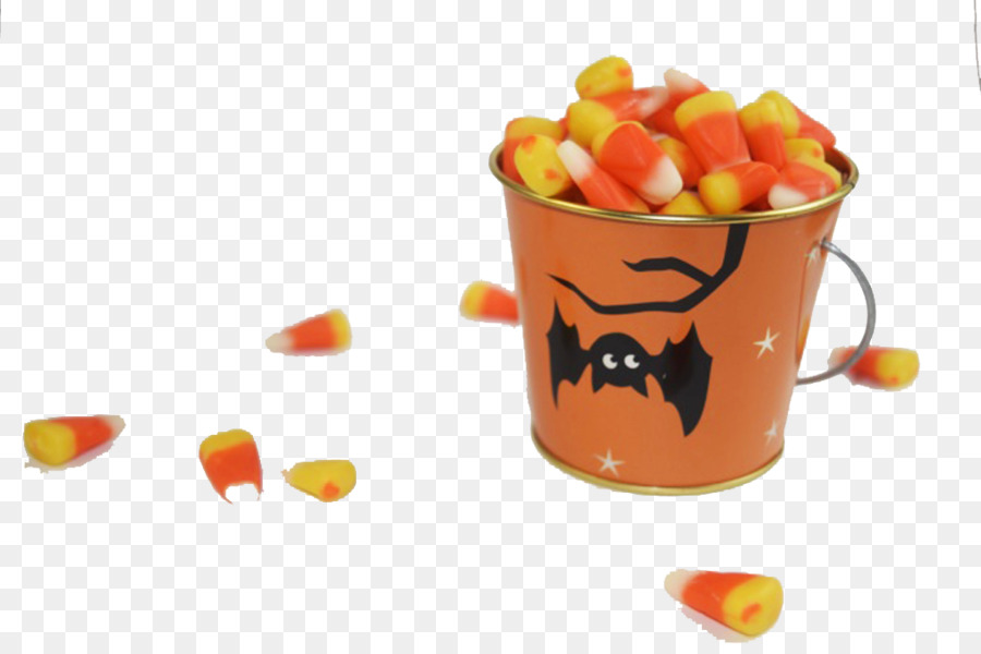 Süßigkeits-mais-Halloween-Trick-or-Behandlung, Kostüm - Ein Eimer Essen