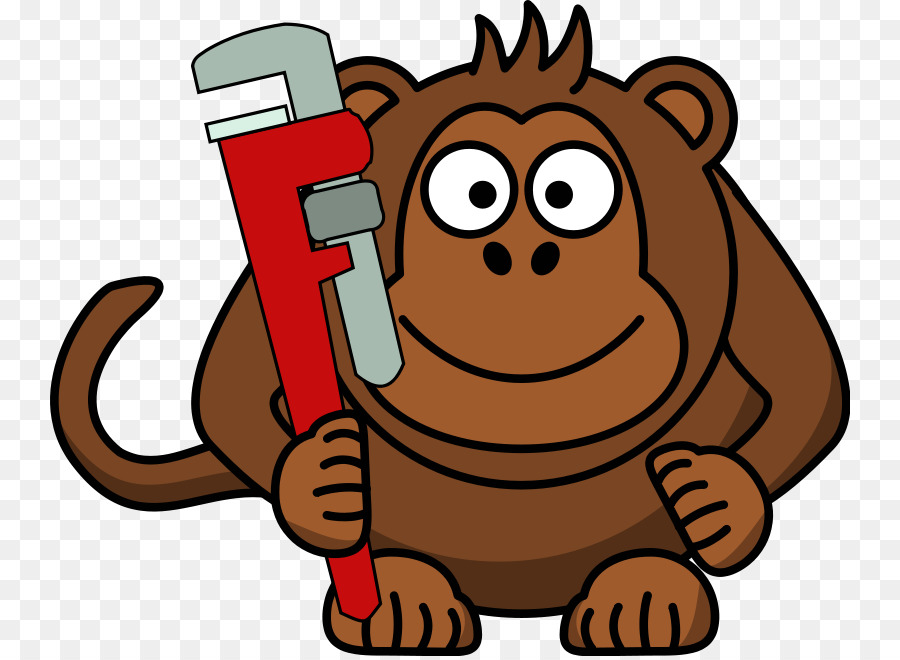 Chiave per scimmie Clip art - donna delle pulizie cartoon