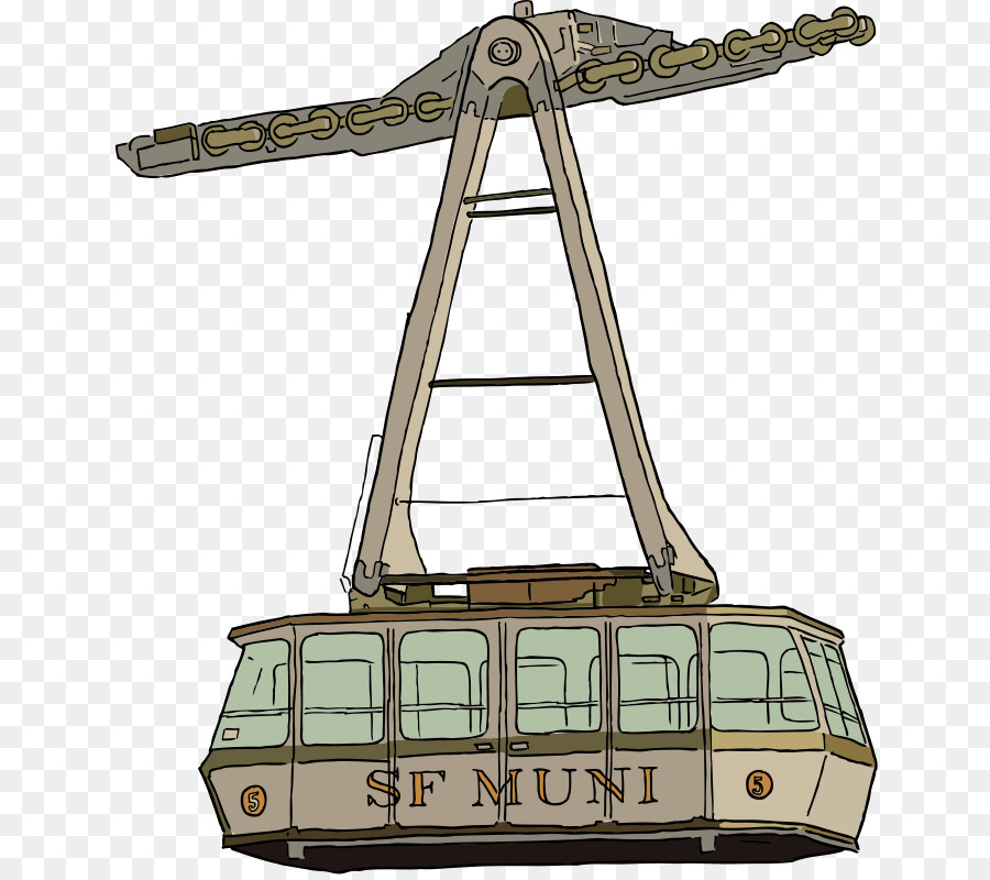 Palm Springs Aerial Tramway Zug clipart - Kabel-Cliparts