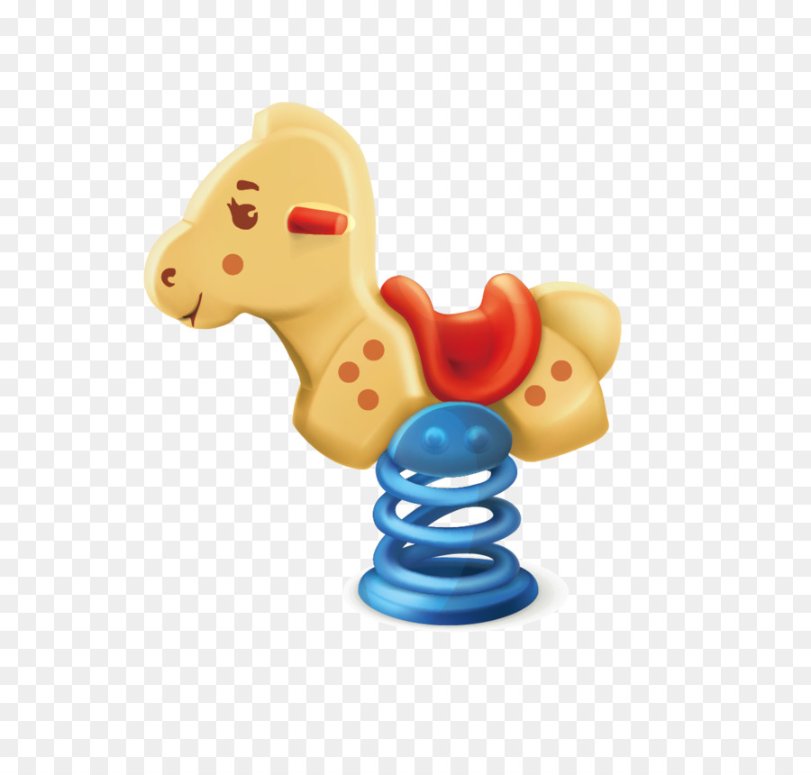 Auto Cavallo Giocattolo Bambino - Cartone animato giocattolo cavallo, vettore materiale