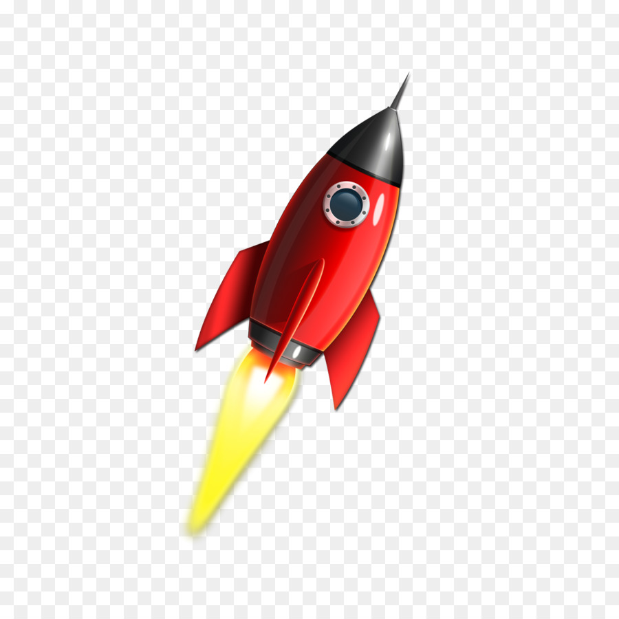 Rakete Raumschiff clipart - Flying rocket