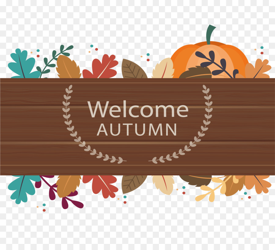 Autunno Scaricare - Benvenuto autunno plank casella intestazione
